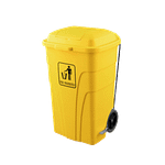 Contentor 120L com pedal - Cor Amarelo