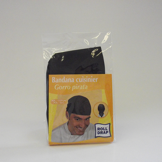 Gorro Pirata Negro - Tecido