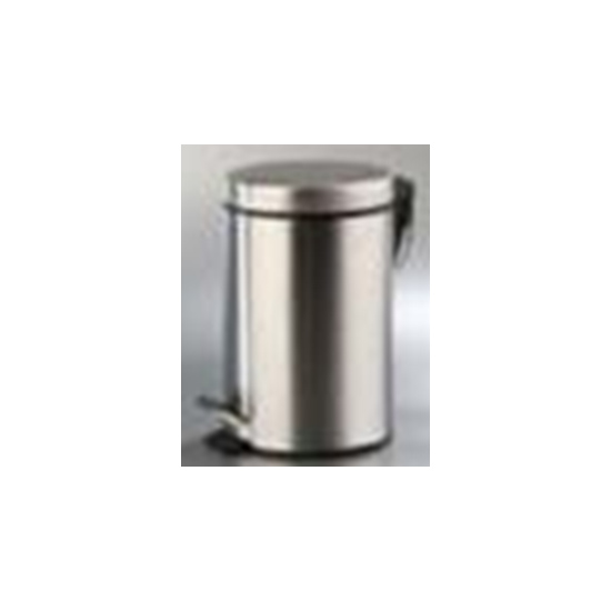 Papeleira com Pedal e Balde 3L  Inox Acetinado (Ø170x245mm)