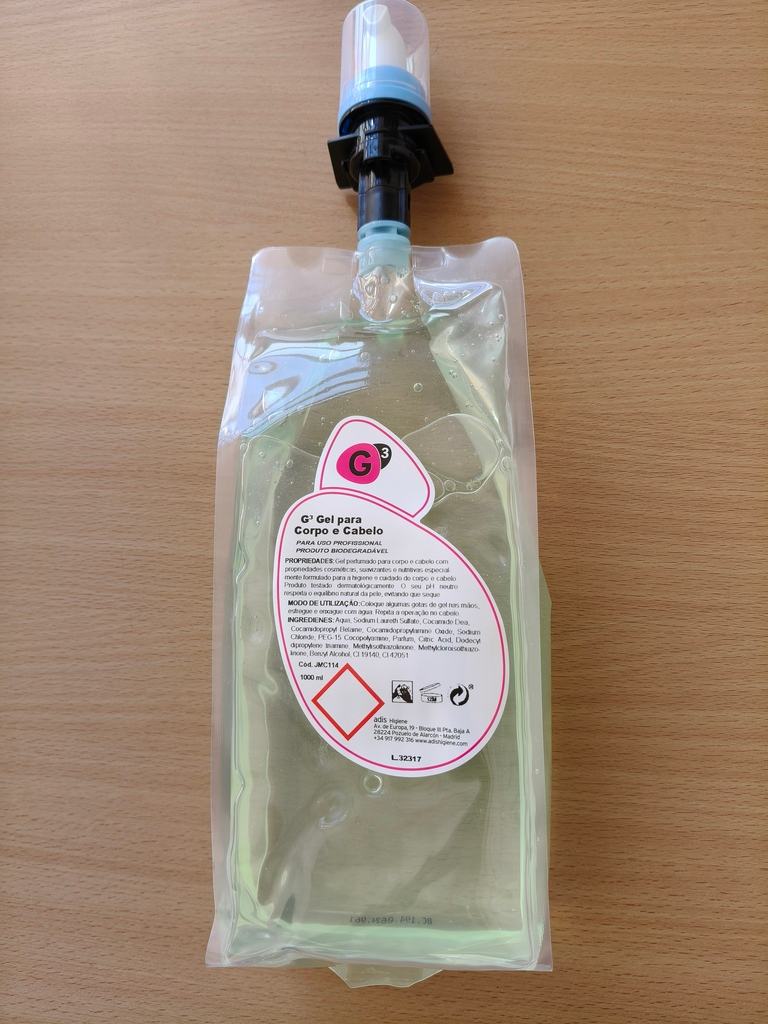 Gel para Corpo e Cabelo - Caixa c/ 6x1000ml